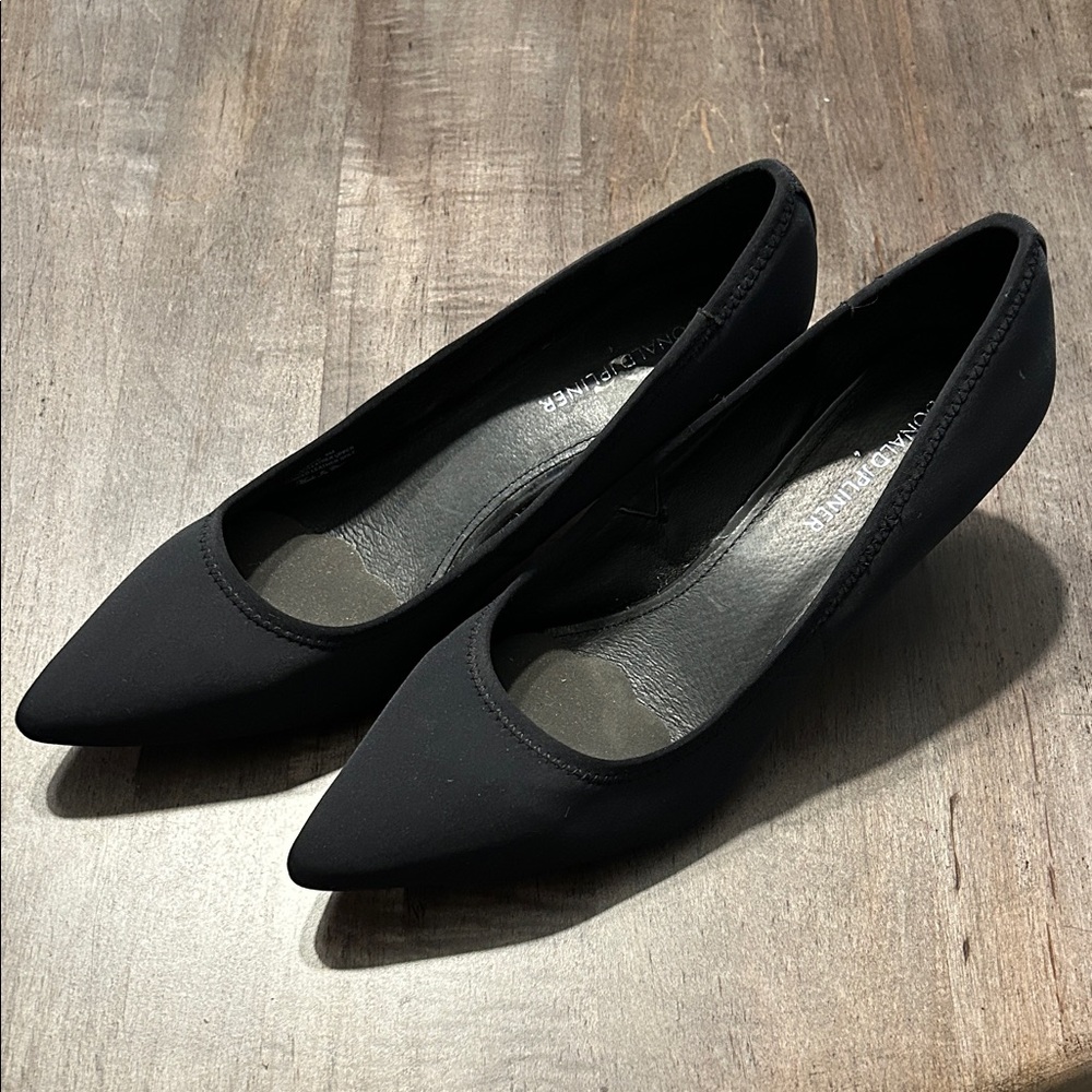 Donald J. Pliner Classic Black Pointed Heels